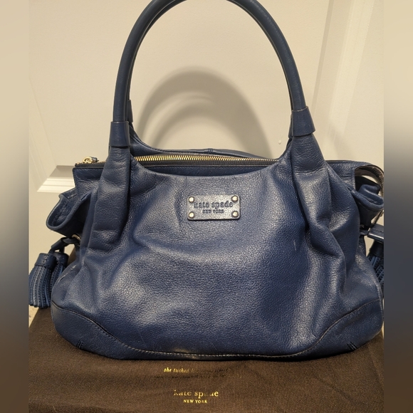 Kate Spade Navy Tassel Large Purse